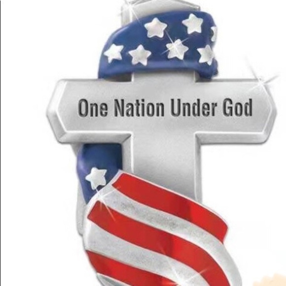Cross and Flag Necklace